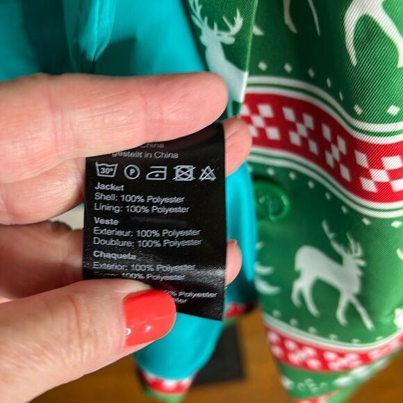 Suit Meister Christmas Suit Set Skirt & Blazer Ugly Sweater print - Picture 6 of 9